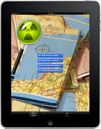 Nuclear Site Locator iPad Screenshot