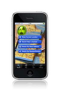 Nuclear Site Locator iPhone Screenshot